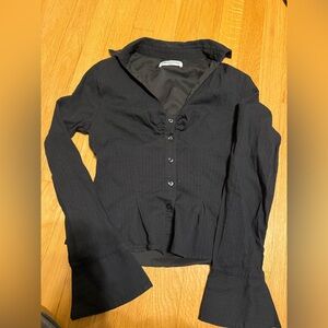 black long sleeve princess polly top